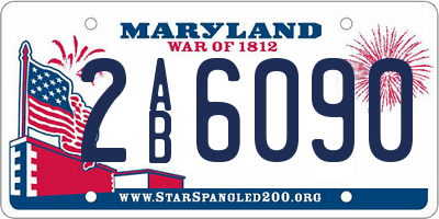 MD license plate 2AB6090