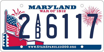MD license plate 2AB6117