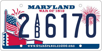 MD license plate 2AB6170