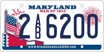 MD license plate 2AB6200