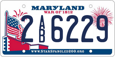 MD license plate 2AB6229