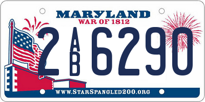 MD license plate 2AB6290