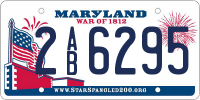 MD license plate 2AB6295