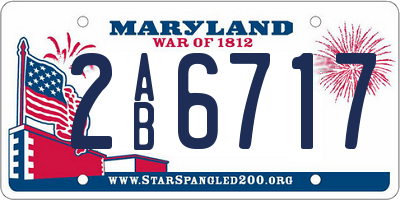 MD license plate 2AB6717