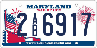 MD license plate 2AB6917