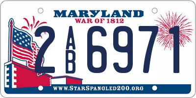 MD license plate 2AB6971
