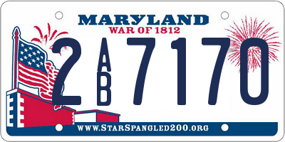 MD license plate 2AB7170