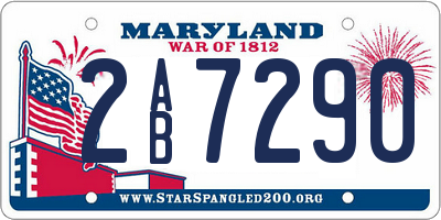 MD license plate 2AB7290