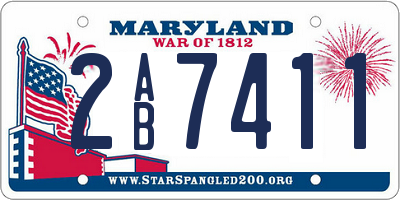 MD license plate 2AB7411