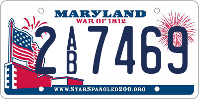 MD license plate 2AB7469
