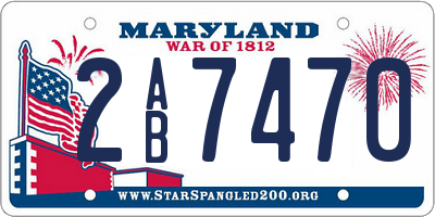 MD license plate 2AB7470