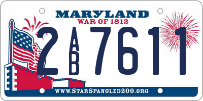 MD license plate 2AB7611