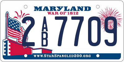 MD license plate 2AB7709