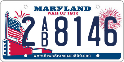 MD license plate 2AB8146