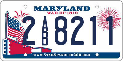 MD license plate 2AB8211