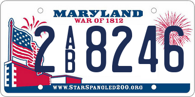 MD license plate 2AB8246