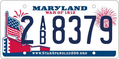 MD license plate 2AB8379