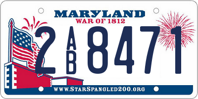 MD license plate 2AB8471