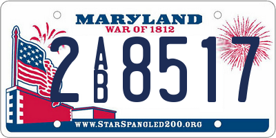 MD license plate 2AB8517