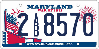 MD license plate 2AB8570