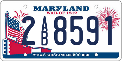 MD license plate 2AB8591