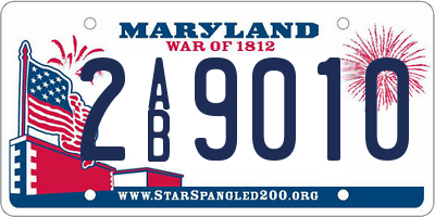 MD license plate 2AB9010