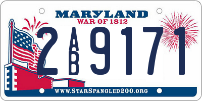 MD license plate 2AB9171