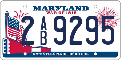 MD license plate 2AB9295