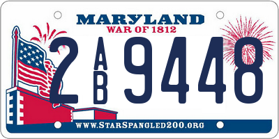 MD license plate 2AB9448