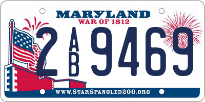 MD license plate 2AB9469