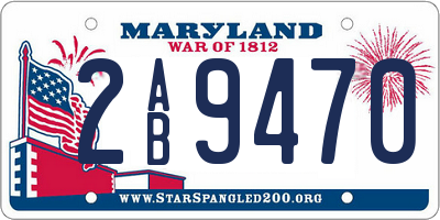 MD license plate 2AB9470