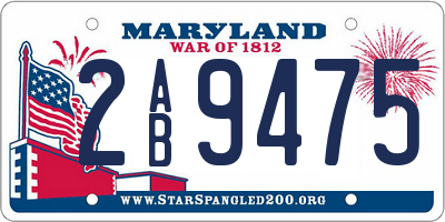 MD license plate 2AB9475