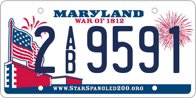 MD license plate 2AB9591