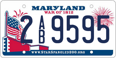 MD license plate 2AB9595