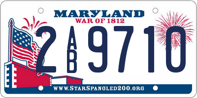 MD license plate 2AB9710