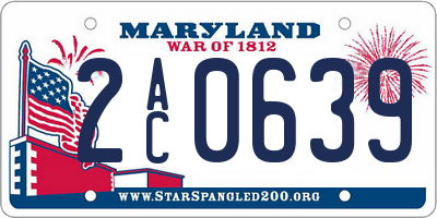 MD license plate 2AC0639