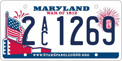 MD license plate 2AC1269