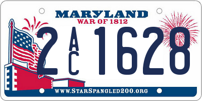 MD license plate 2AC1628