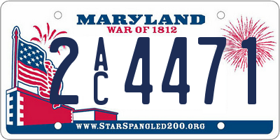MD license plate 2AC4471