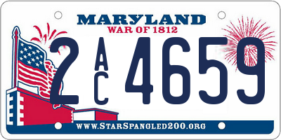MD license plate 2AC4659