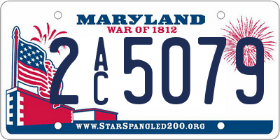 MD license plate 2AC5079
