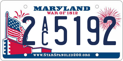 MD license plate 2AC5192