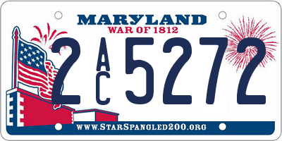 MD license plate 2AC5272
