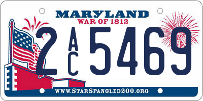 MD license plate 2AC5469
