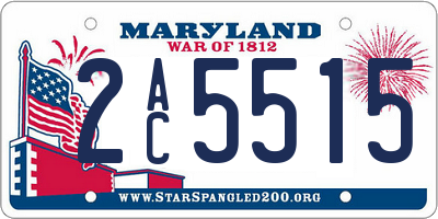 MD license plate 2AC5515