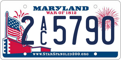 MD license plate 2AC5790