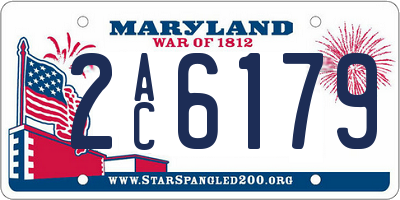 MD license plate 2AC6179