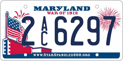 MD license plate 2AC6297