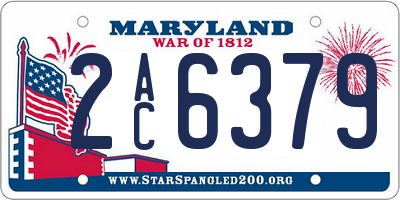 MD license plate 2AC6379
