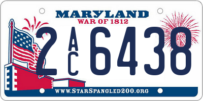 MD license plate 2AC6438